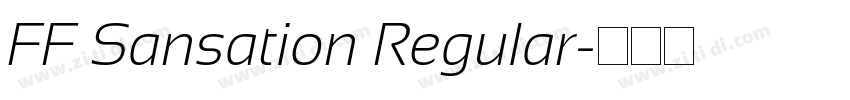 FF Sansation Regular字体转换